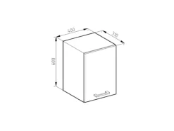 Küchenschränke<Vicco Hängeschrank R-Line Hängender Küchenschrank Anthrazit Landhaus/Weiß 40 cm