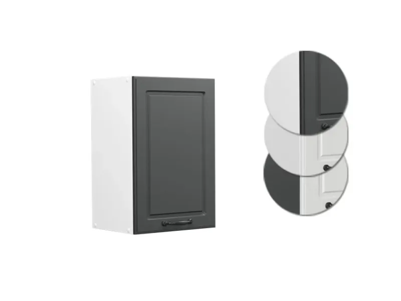 Küchenschränke<Vicco Hängeschrank R-Line Hängender Küchenschrank Anthrazit Landhaus/Weiß 40 cm