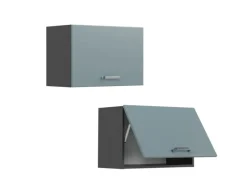 Küchenschränke<Vicco Hängeschrank R-Line Hängender Küchenschrank Blau-Grau/Anthrazit 60 cm Flach