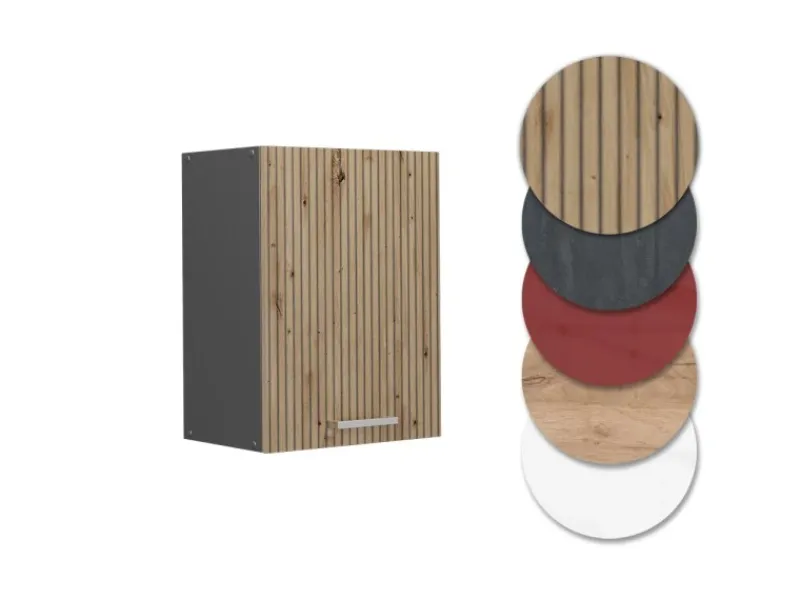 Küchenschränke<Vicco Hängeschrank R-Line Hängender Küchenschrank Artisan-Eiche/Anthrazit 45 cm
