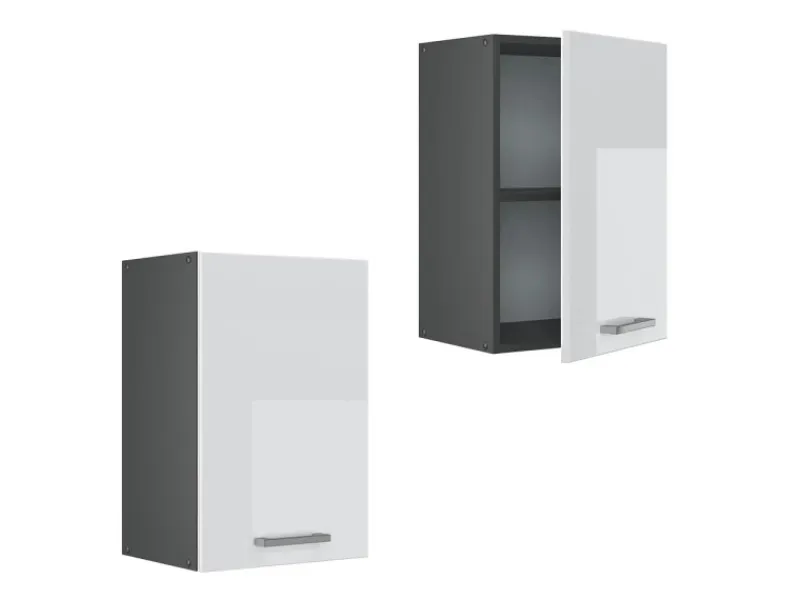 Vicco Hängeschrank R-Line Hängender Küchenschrank Hochglanz/Anthrazit 40 cm< Küchenschränke