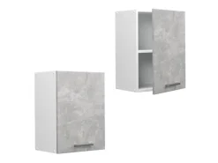 Vicco Hängeschrank R-Line Hängender Küchenschrank /Weiß 45 cm Beton