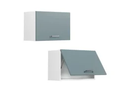 Küchenschränke<Vicco Hängeschrank R-Line Hängender Küchenschrank Blau-Grau/Weiß 60 cm Flach