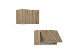 Clearance Vicco Hängeschrank R-Line Hängender Küchenschrank Artisan-Eiche/Goldkraft Eiche 60 cm Flach Artisan Eiche
