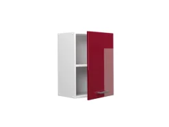 Clearance Vicco Hängeschrank R-Line Hängender Küchenschrank Bordeaux Hochglanz/Weiß 45 cm Bordeaux-Glanz
