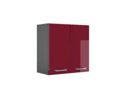Küchenschränke|Einbauküchen<Vicco Hängeschrank R-Line Hängender Küchenschrank Bordeaux Hochglanz/Anthrazit 60 cm