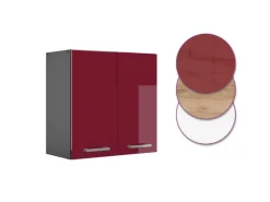 Küchenschränke|Einbauküchen<Vicco Hängeschrank R-Line Hängender Küchenschrank Bordeaux Hochglanz/Anthrazit 60 cm