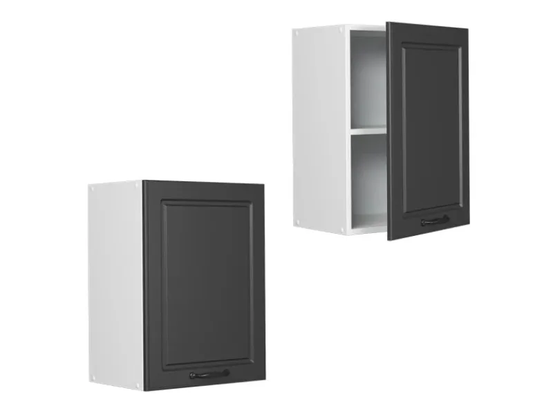 Vicco Hängeschrank R-Line Hängender Küchenschrank Anthrazit Landhaus/Weiß 45 cm< Küchenschränke