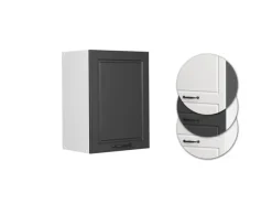Vicco Hängeschrank R-Line Hängender Küchenschrank Anthrazit Landhaus/Weiß 45 cm< Küchenschränke