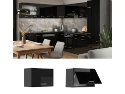 Hot Vicco Hängeschrank R-Line Hängender Küchenschrank Schwarz Hochglanz/Anthrazit 60 cm Flach Schwarz Glänzend