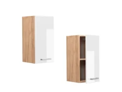 Vicco Hängeschrank R-Line Hängender Küchenschrank Hochglanz/Goldkraft Eiche 30 cm< Pfannen|Küchenschränke