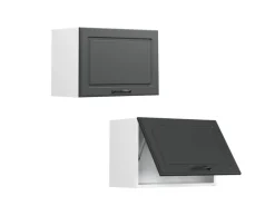 Outlet Vicco Hängeschrank R-Line Hängender Küchenschrank Anthrazit Landhaus/Weiß 60 cm Flach Anthrazitgrau