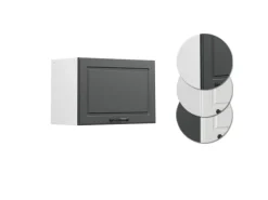 Outlet Vicco Hängeschrank R-Line Hängender Küchenschrank Anthrazit Landhaus/Weiß 60 cm Flach Anthrazitgrau
