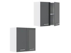 Best Vicco Hängeschrank R-Line Hängender Küchenschrank Hochglanz/Weiß 60 cm Anthrazit
