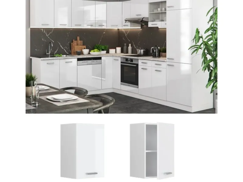 Vicco Hängeschrank R-Line Hängender Küchenschrank Hochglanz/ 40 cm< Küchenschränke