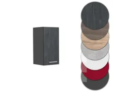 Vicco Hängeschrank R-Line Hängender Küchenschrank Schwarz Beton/Anthrazit 30 cm< Pfannen