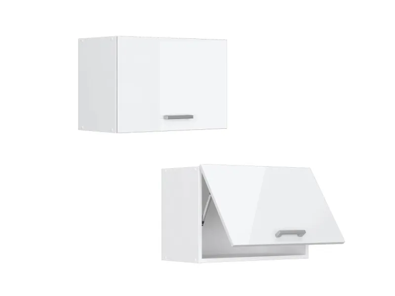 Vicco Hängeschrank R-Line Hängender Küchenschrank Hochglanz/ 60 cm Flach Weiß