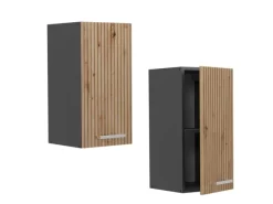 Vicco Hängeschrank R-Line Hängender Küchenschrank Artisan-Eiche/Anthrazit 30 cm< Küchenschränke
