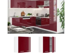 Küchenschränke<Vicco Hängeschrank R-Line Hängender Küchenschrank Bordeaux Hochglanz/Weiß 60 cm