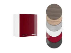 Küchenschränke<Vicco Hängeschrank R-Line Hängender Küchenschrank Bordeaux Hochglanz/Weiß 60 cm