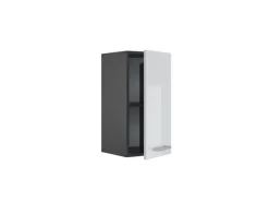 Best Vicco Hängeschrank R-Line Hängender Küchenschrank Hochglanz/Anthrazit 30 cm Weiß