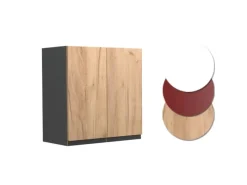 Sale Vicco Hängeschrank R-Line Hängender Küchenschrank Goldkraft /Anthrazit 60 cm J-Shape Eiche