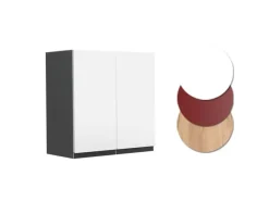 Clearance Vicco Hängeschrank R-Line Hängender Küchenschrank /Anthrazit 60 cm J-Shape Weiß