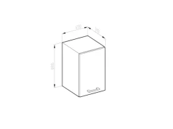 Küchenschränke|Einbauküchen<Vicco Hängeschrank R-Line Hängender Küchenschrank Hochglanz/Weiß 45 cm