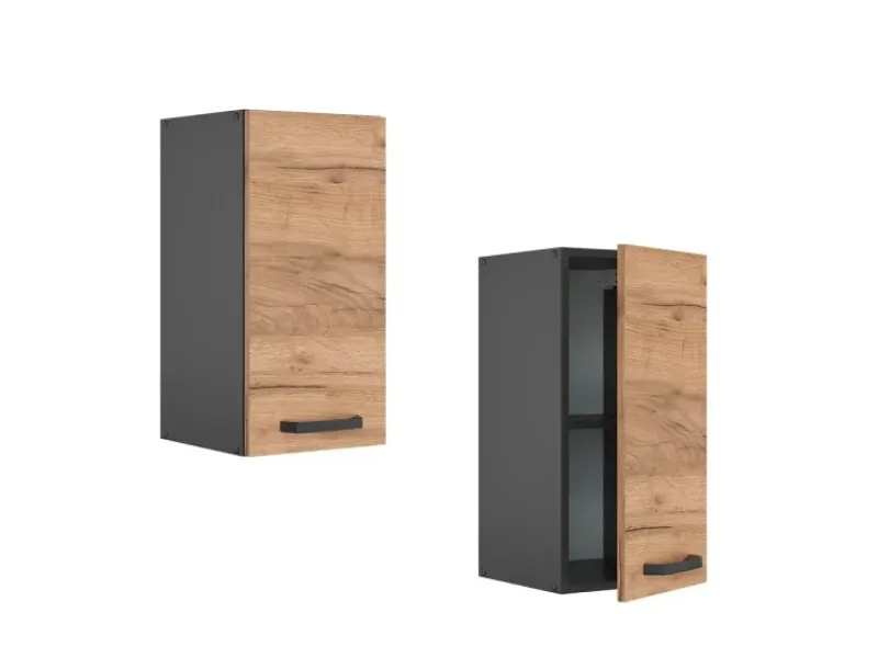 Pfannen|Küchenschränke<Vicco Hängeschrank R-Line Hängender Küchenschrank Goldkraft /Anthrazit 30 cm