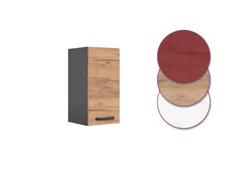 Pfannen|Küchenschränke<Vicco Hängeschrank R-Line Hängender Küchenschrank Goldkraft /Anthrazit 30 cm
