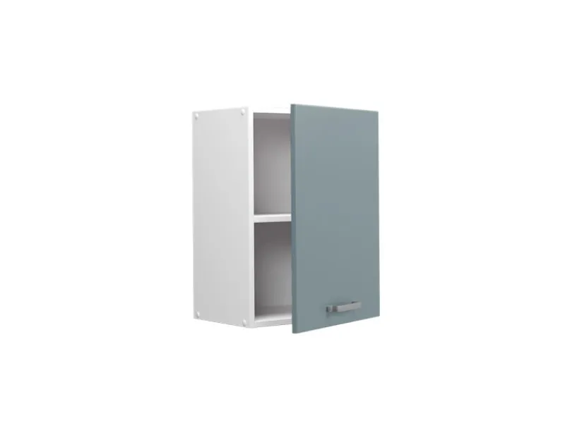 Vicco Hängeschrank R-Line Hängender Küchenschrank Blau-Grau/Weiß 45 cm< Küchenschränke