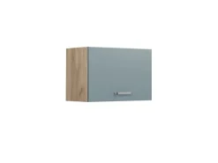New Vicco Hängeschrank R-Line Hängender Küchenschrank Blau-Grau/Goldkraft Eiche 60 cm Flach Blaugrau