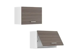 Discount Vicco Hängeschrank R-Line Hängender Küchenschrank Grau/Weiß 60 cm Flach Edelgrau