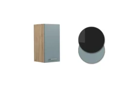 New Vicco Hängeschrank R-Line Hängender Küchenschrank Blau-Grau/Goldkraft Eiche 30 cm Blaugrau