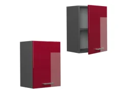 Küchenschränke<Vicco Hängeschrank R-Line Hängender Küchenschrank Bordeaux Hochglanz/Anthrazit 45 cm