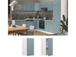 Best Vicco Hängeschrank R-Line Hängender Küchenschrank Blau-Grau/Weiß 30 cm Blaugrau