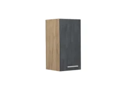Hot Vicco Hängeschrank R-Line Hängender Küchenschrank Schwarz Beton/Goldkraft Eiche 30 cm Beton Anthrazit