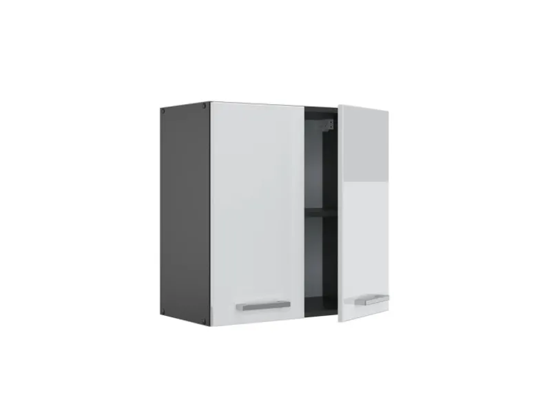 Vicco Hängeschrank R-Line Hängender Küchenschrank Hochglanz/Anthrazit 60 cm< Küchenschränke