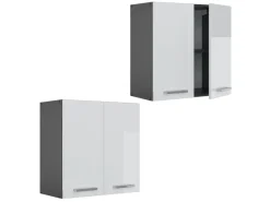 Vicco Hängeschrank R-Line Hängender Küchenschrank Hochglanz/Anthrazit 60 cm< Küchenschränke