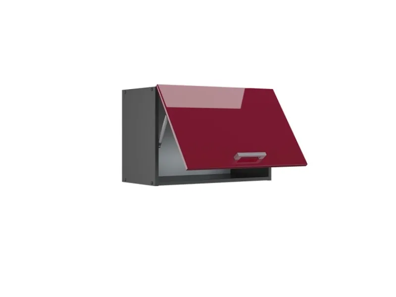 Küchenschränke<Vicco Hängeschrank R-Line Hängender Küchenschrank Bordeaux Hochglanz/Anthrazit 60 cm Flach