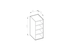 Küchenregale<Vicco Hängeschrank R-Line Offener Küchenschrank Goldkraft 20 cm
