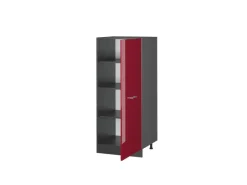 Küchenschränke<Vicco Hochschrank R-Line Küchenkommode Bordeaux Hochglanz/Anthrazit 60 cm