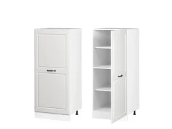 Vicco Hochschrank R-Line Küchenkommode Landhaus/ 60 cm Weiß
