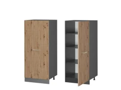 New Vicco Hochschrank R-Line Küchenkommode Artisan-Eiche/Anthrazit 60 cm Artisan Eiche