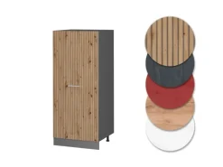 New Vicco Hochschrank R-Line Küchenkommode Artisan-Eiche/Anthrazit 60 cm Artisan Eiche