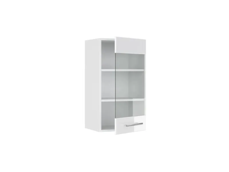 Vicco Küchenglasschrank Fame-Line Glashängeschrank Hochglanz/ 40 cm< Herde|Gefrierschränke
