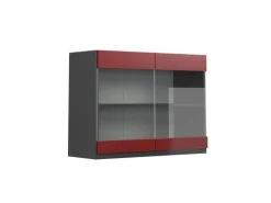 Küchenschränke<Vicco Küchenglasschrank R-Line Glashängeschrank /Anthrazit 80 cm J-Shape