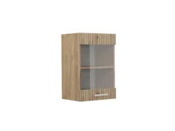 Küchenschränke<Vicco Küchenglasschrank R-Line Glashängeschrank Artisan-Eiche/Goldkraft Eiche 40 cm