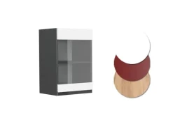 Vicco Küchenglasschrank R-Line Glashängeschrank /Anthrazit 40 cm J-Shape< Küchenschränke