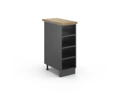 Vicco Küchenregal Fame-Line Offener Küchenschrank 30 cm AP Eiche< Küchenregale|Küchenschränke